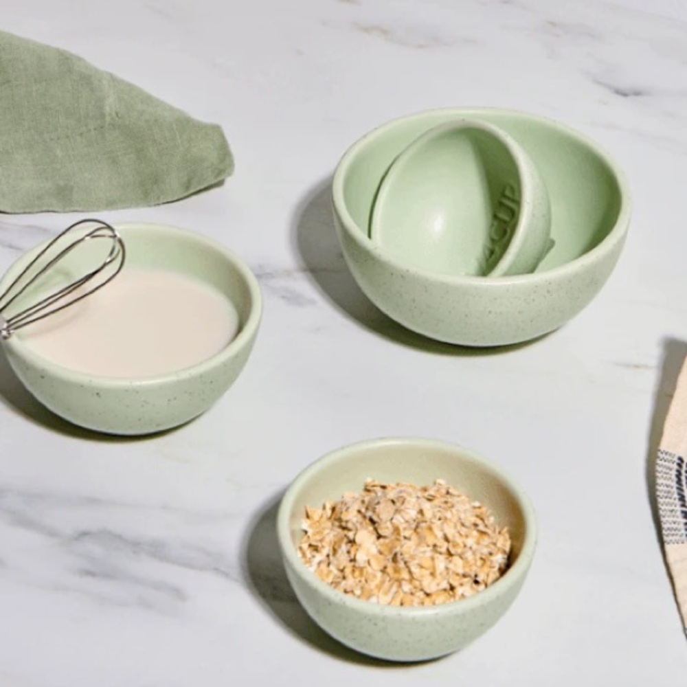 Greg Natale x FabFitFun Measuring Cup Set Sage Mint Green Kitchenware Prep